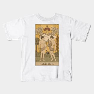 Gemini Tarot Card Kids T-Shirt